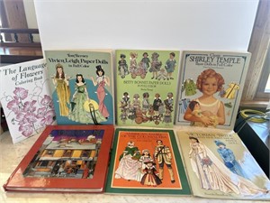 Paper Doll Books. Vivian Leigh, Shirley Temple,