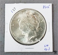 U.S. Mint Peace Silver Dollar - 1925