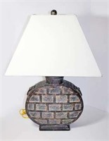 Cast Resin Table Lamps from Ethan Allen w/ shades