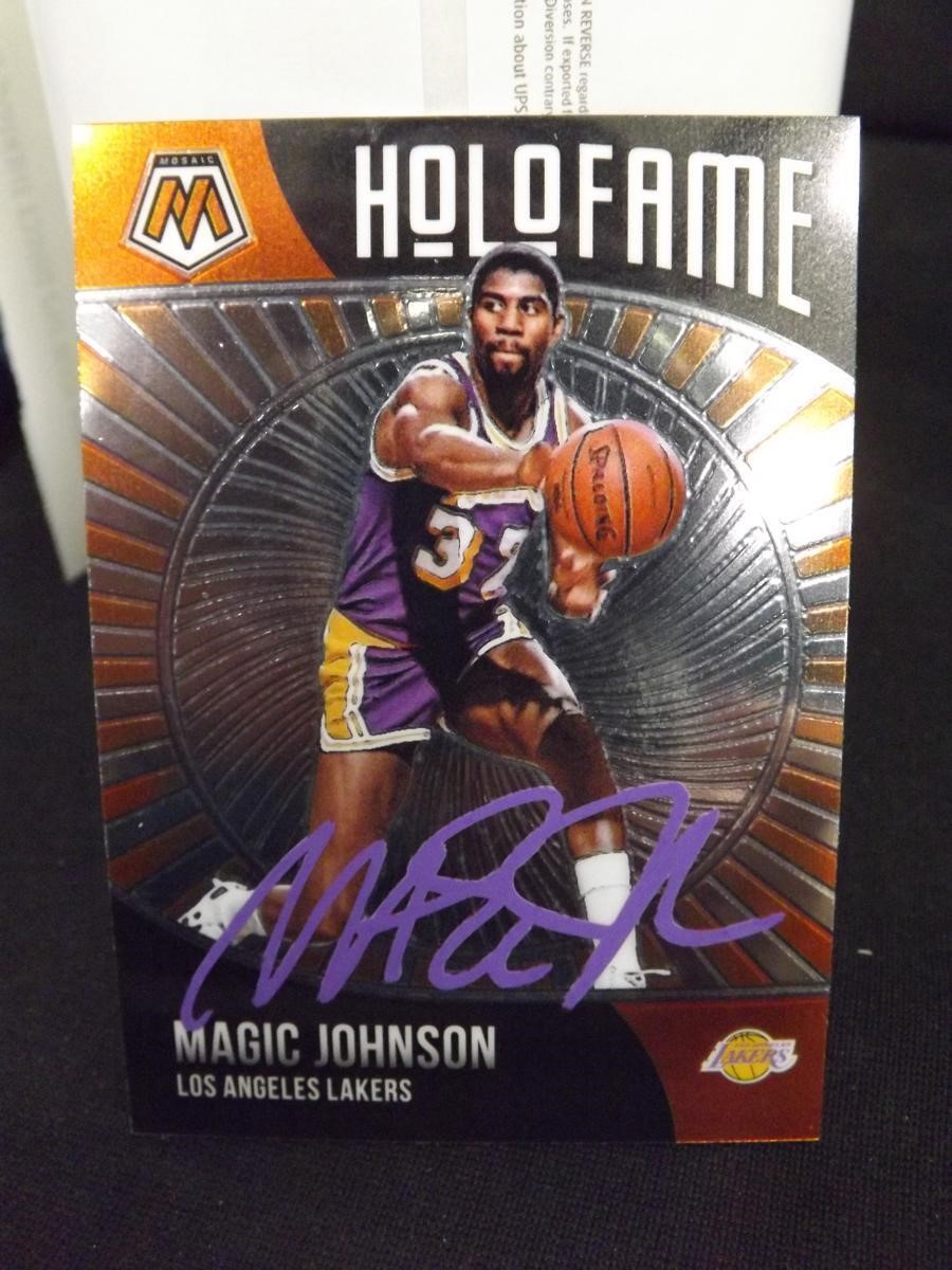 2020-21 MOSAIC MAGIC JOHNSON AUTOGRAPH COA