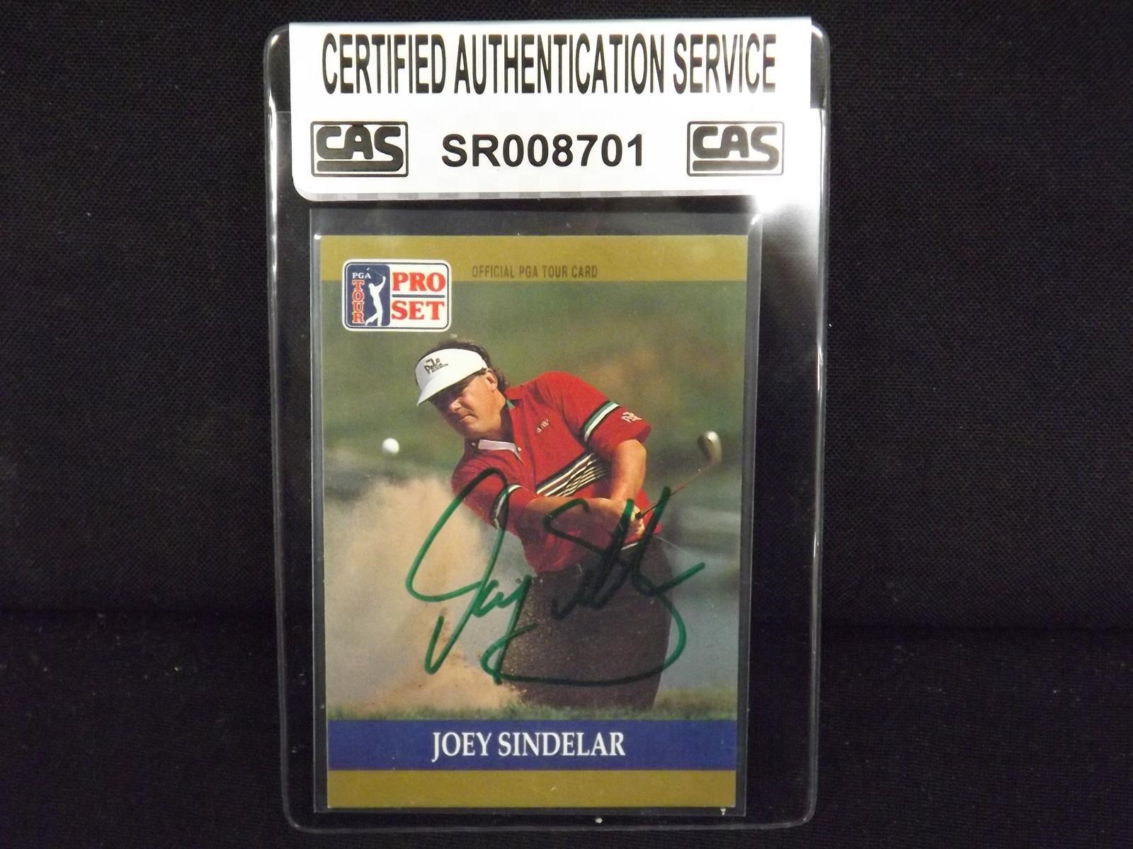 1990 PRO SET PGA JOEY SINDELAR AUTOGRAPH CAS