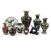 (9) Group of Assorted Cloisonne Smalls