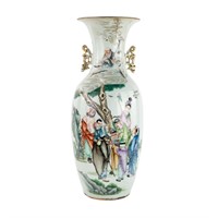 20th C Large Chinese 'Immortal' Baluster Vase