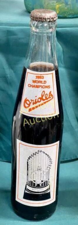 1983 ORIOLES WORLD CHAMPIONS COKE BOTTLE (FULL)