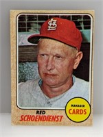 1968 Topps Red Schoendienst #294