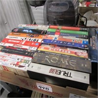 BOX OF DVDS