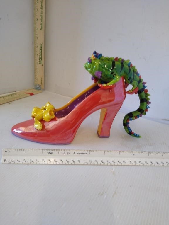 Diane Kwiecien Lizard of Oz Iguana Ruby Slipper