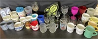 Collectible Glassbake and assorted Mugs and Cups!