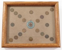 FRAMED INDIAN HEAD PENNY COLLECTION