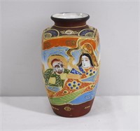 Hand Painted Oriental Vase 6"