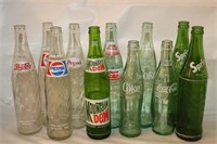 11 Vintage Soda Bottles: Mountain Dew, Coke &