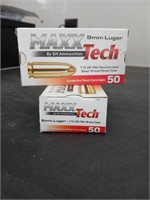 2X 9MM MAXX TECH PISTOL 50RDS PER BOX