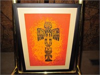 Totem Pole on Burlap - Marcy