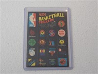 1972 TOPPS NBA STICKERS VINTAGE
