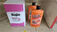 Gojo anti bacterial soap 67 oz, 2 fast orange