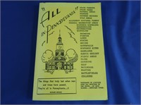 "All in Pennsylvania" Book 1998 copyright