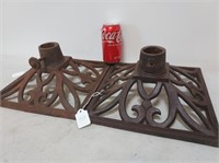 Two cast iron Christmas Tree stands, see pics