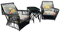 Art Deco Cottage Wicker Outdoor Set