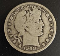 1908 Barber Half Dollar