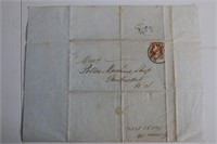 1852 Folded Envelope/ Letter