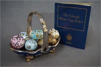 Franklin Mint House of Faberge Winter Egg Basket
