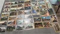 Various vintage used and new post cards