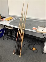 6 Pool Cues   NOT SHIPPABLE