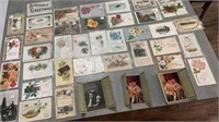 Various vintage used and some new post cards