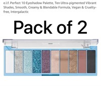 Sealed- Pack of 2  - e.l.f. Perfect 10 Eyeshadow P