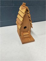 Wooden 10”x 6”x 14 1/2” bird house