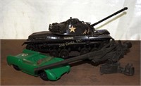 Vintage Assembled Plastic W W Ii Army Tank Model