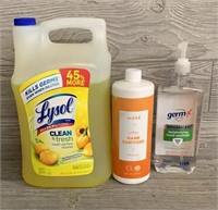 Sanitizer and Lysol