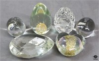 Glass Paperweights: Robert Eickholt+ / 6 pc