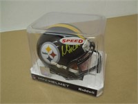 SIGNED MASON RUDOLPH STEELERS MINI HELMET COA