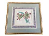 Ridgeway Framed Modern Floral Art in Frame