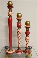 3 Tobin Diane Wildflower Furnishing Candle Sticks