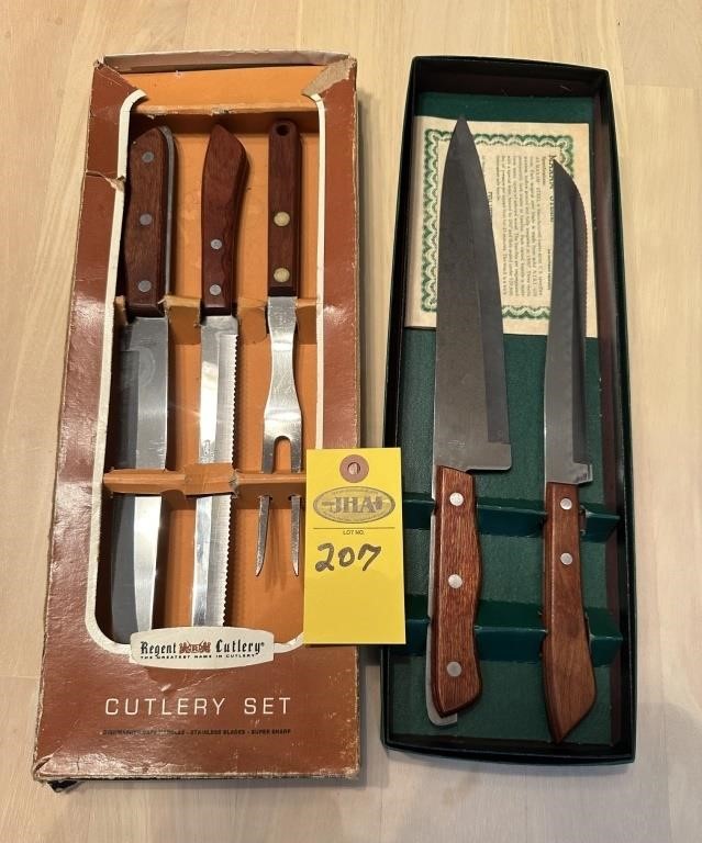 Regent Cutlery Set & Maxam Pr Knives