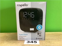 Cappella Alarm Clock with Radio, Speaker, USB