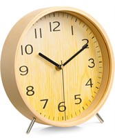 ($31) Navaris Analog Wooden Clock -