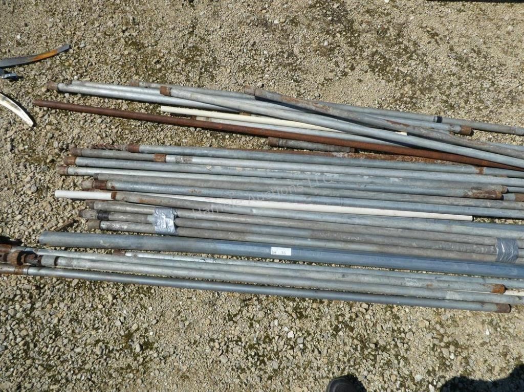 Lot of pipe with attachments