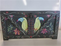 Hand Painted Chest 14in X 27.5in X 13.5in
