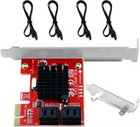 PCIE 3.0 to 4-Ports 6Gbps SATA III Expansion Card