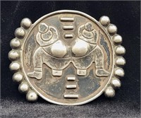 Taxco Silver .980 Siesta Brooch