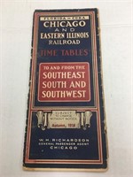 Time Table - Chicago & Eastern Illinois Railroad