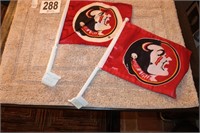 Bathroom Rug & (2) FSU Flags