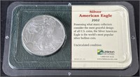 (A) 2002 Silver American Eagle One Ounce Fine