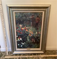 Framed Renoir print