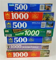 Lot of 7 puzzles
