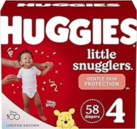 Huggies Little Snugglers Baby Diapers, Size 4,