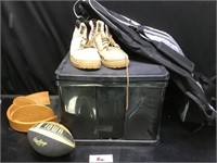 Storage Cube, Softball Bag, Boots